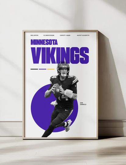 Discover Vikings football Poster | Football Wall Art