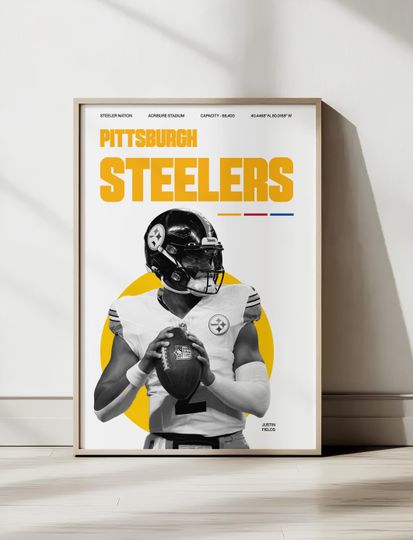 Discover Steeler football Poster | Football Wall Art