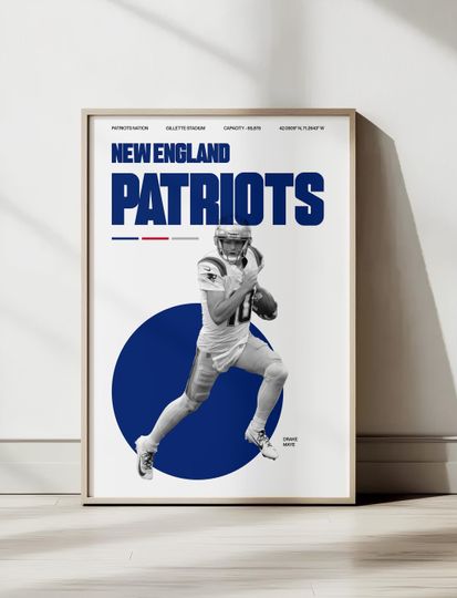 Discover Patriots football Poster | Football Wall Art