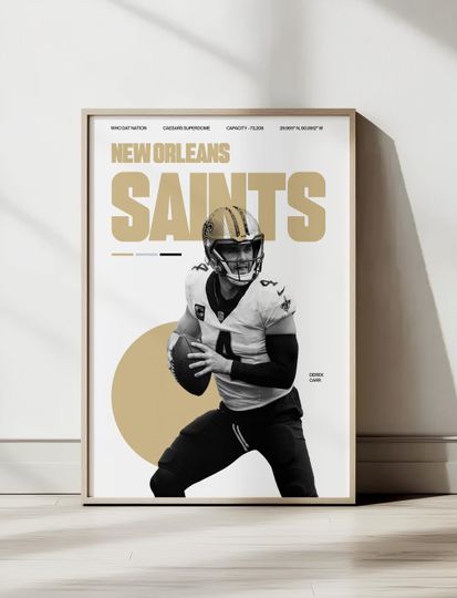 Discover Saints football Poster | Football Wall Art