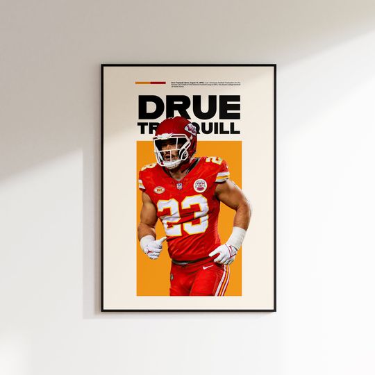 Discover Drue Tranquill Print, Drue Tranquill Poster,  Superbowl, Kansas City Chiefs, kansas city art, kc, kansas city decor