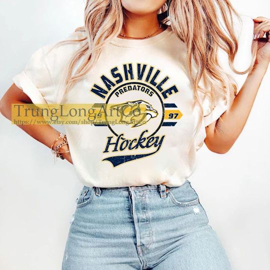 Discover Vintage Nashville Predators Sweatshirt Crewneck, Vintage Predators shirt, Nashville Hockey Fan shirt, Hockey Tee, Predators Sweatshirt