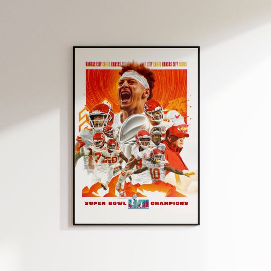 Kansas City Chiefs Print, Patrick Mahomes Poster, Patrick, Super Bowl Champions Print, Kansas City Chiefs, football Minimal Poster,