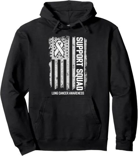 Lung Cancer Support Squad Unisex Hoodie