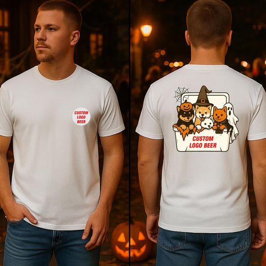 Discover Halloween Shiba Inu Beer T-Shirt - Funny Dog Pumpkin Costume, Dad Gift