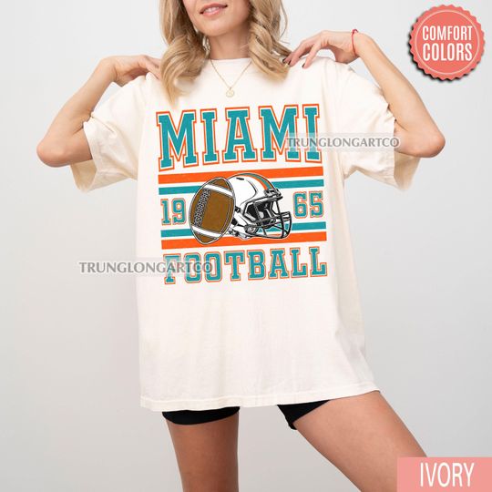 Discover Comfort Colors Vintage Miami Football Sweatshirt, Miami football shirt, Miami Football Fan Tee, Miami t-shirt, Game Day apparel