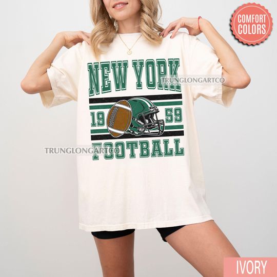 Discover Comfort Colors Vintage New York Football Sweatshirt, New York football shirt, New York Football Fan Tee, New York t-shirt, Game Day apparel