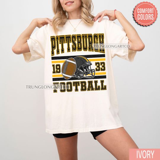 Discover Comfort Colors Vintage Pittsburgh Football Sweatshirt, Pittsburgh shirt, Pittsburgh Football Fan Tee, Pittsburgh t-shirt, Game Day apparel