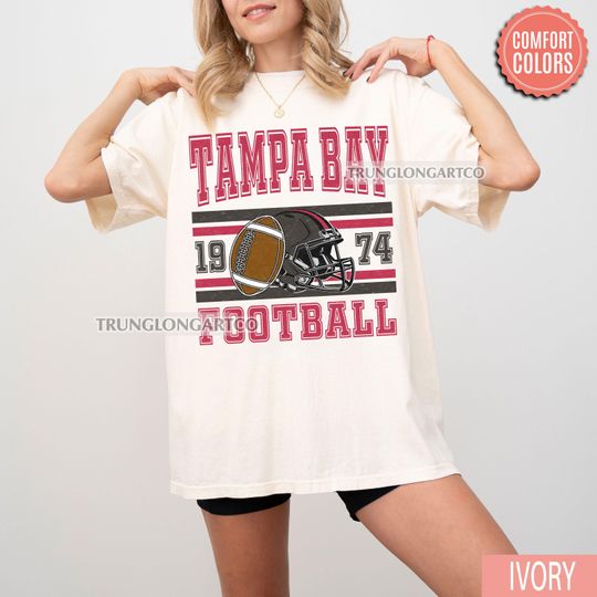 Discover Comfort Colors Vintage Tampa Bay Football Sweatshirt T-Shirt, Retro Tampa Bay Game Day Shirt, Football Fan Gift,Unisex Tampa Bay Sports Tee