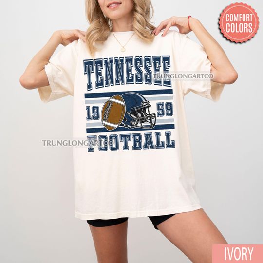 Vintage Tennessee Football T-Shirt, Retro Game Day Shirt, Football Fan Gift, Sports Tee