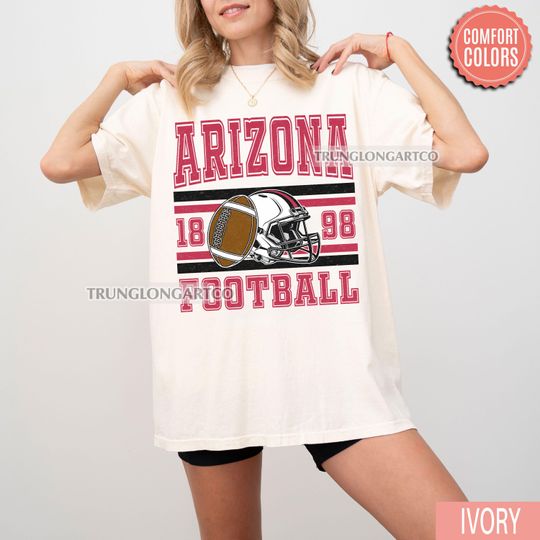 Discover Vintage Arizonna Football T-Shirt, Retro Game Day Shirt, Football Fan Gift, Sports Tee