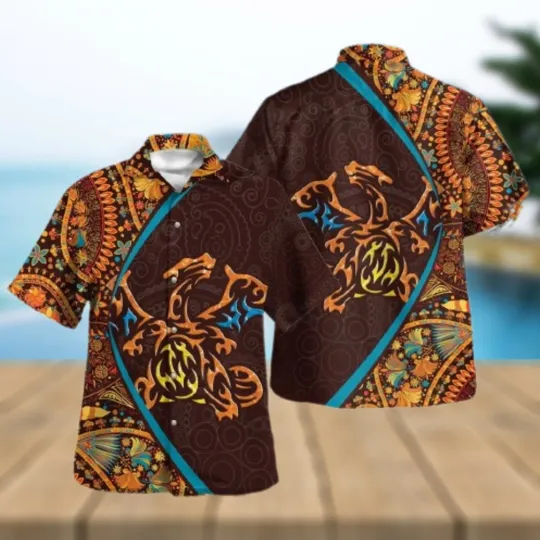 Charizard Paisley Pattern Hawaiian