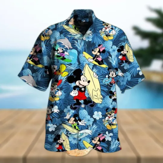 Disney Mickey Mouse Hawaiian Shirt for Summer Fans