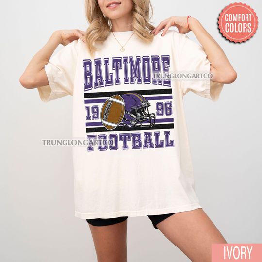 Discover Vintage Baltimore Football T-Shirt, Retro Game Day Shirt, Football Fan Gift, Sports Tee
