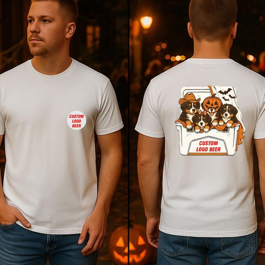 Discover Bernese Mountain Dog Halloween T-Shirt - Spooky Beer Lover Tee