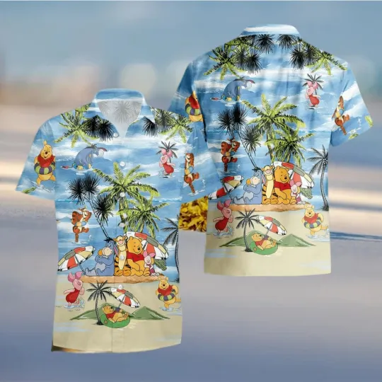 Discover Winnie The Pooh Summer Time Hawaii Shirt