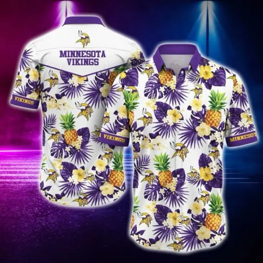 Minnesota Football Pineapple Paradise Hawaiian Shirt Summer Aloha, Gift for Fan
