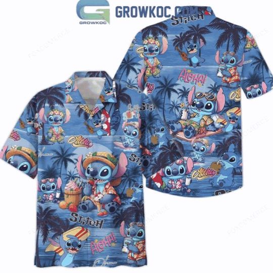 Stitch Aloha Happy Spooky Halloween Hawaiian Shirt