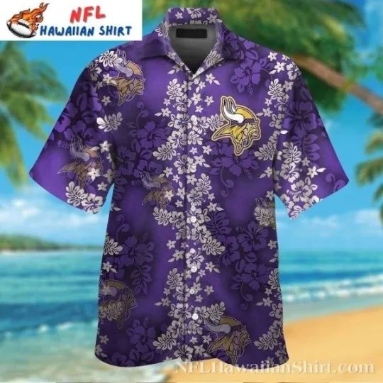 Lavender Luau Minnesota Football Hawaiian Shirt , Gift for Fan