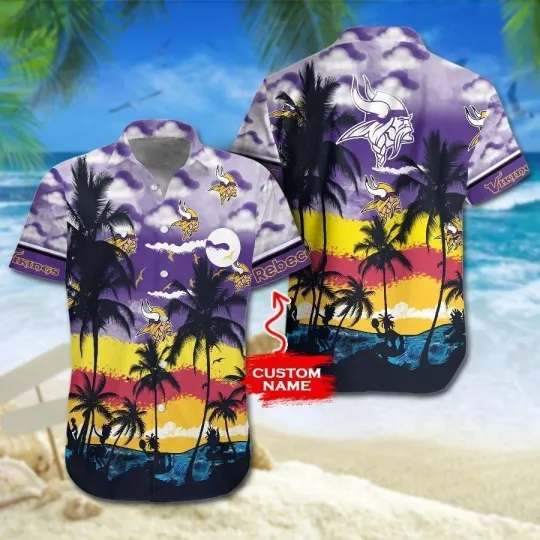 Discover Personalized Minnesota Football Hawaiian Shirt Graphic Print , Gift for Fan