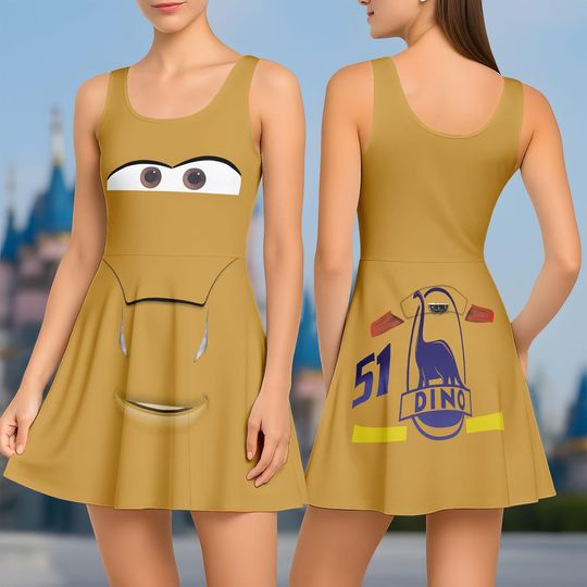 Discover Cruz Ramirez Skater Dress, Pixar Cars Costume, Disney Cars Family Shirt, Rundisney, Halloween Cosplay, Cartoon Women Dress Gift For Her