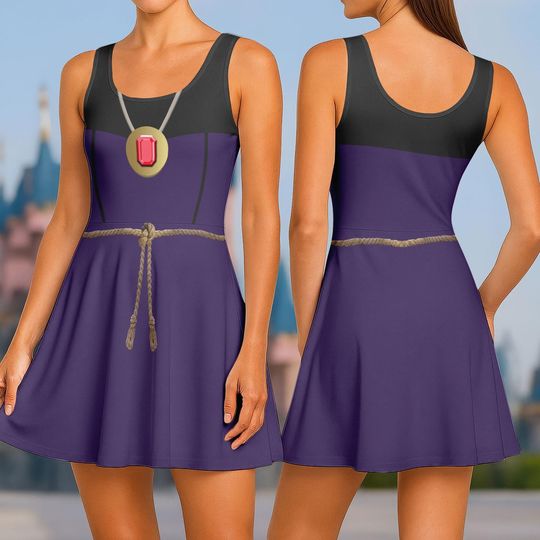 Evil Queen Skater Dress, Snow White Costume Dress, Disney Villain Cosplay Dress, Disney Dress For Women, Disney Costume, Halloween Gift