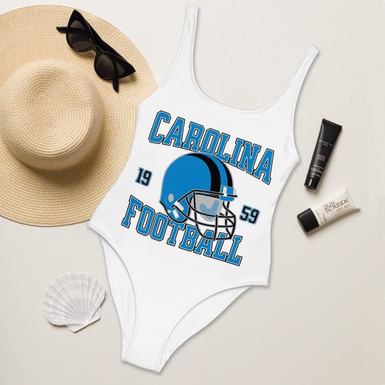 Discover Carolina Football Womens Swimsuit, Game Day Swimwear, Beach Party Swimsuit