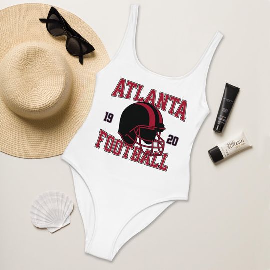 Discover Atlanta Football Womens Swimsuit, Game Day Swimwear, Beach Party Swimsuit