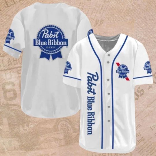 Discover Retro Beer Logo Baseball Jersey: Custom 3D Printed Party Shirt