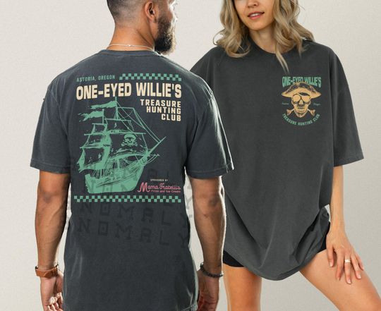 Discover One-Eyed Willie's Treasure Hunt T-Shirt Retro 80s Movie Graphic Tee