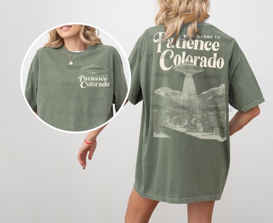 Discover Retro Patience Colorado UFO T-Shirt Sci-Fi Alien TV Show Tee