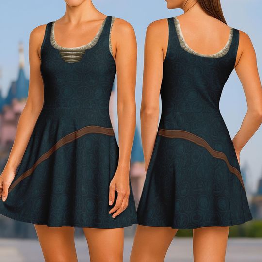 Merida Princess Skater Dress, Brave Disney Costume Dress, Disney Princess Women Dress, Disneybound Shirt, Disney Run, Halloween Gifts