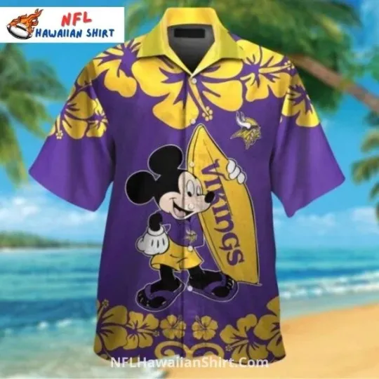 Discover Minnesota Football Cartoon Character Aloha Hawaiian Shirt – Fun Design, Gift for Fan