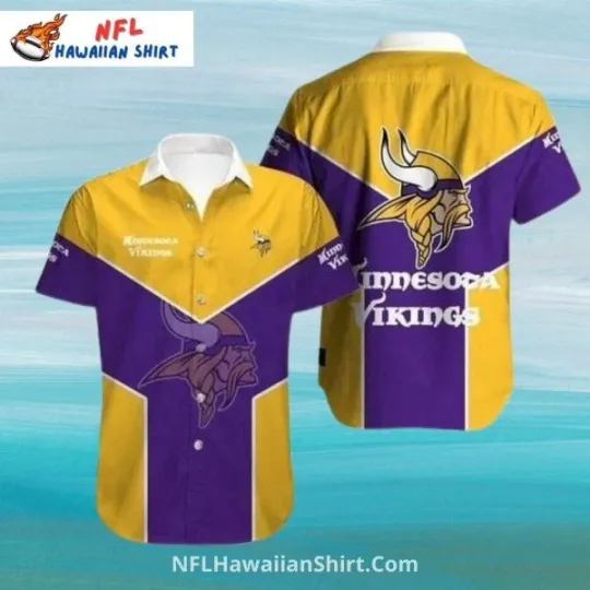 Discover Bold Gold Purple Minnesota Football Hawaiian Shirt Aloha, Gift for Fan