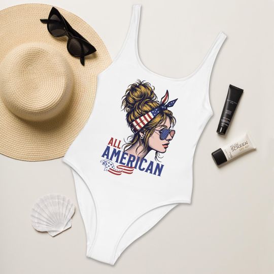 Discover Womens Fourth of July Swimsuit, Independence Day Outfit, Gift for Women