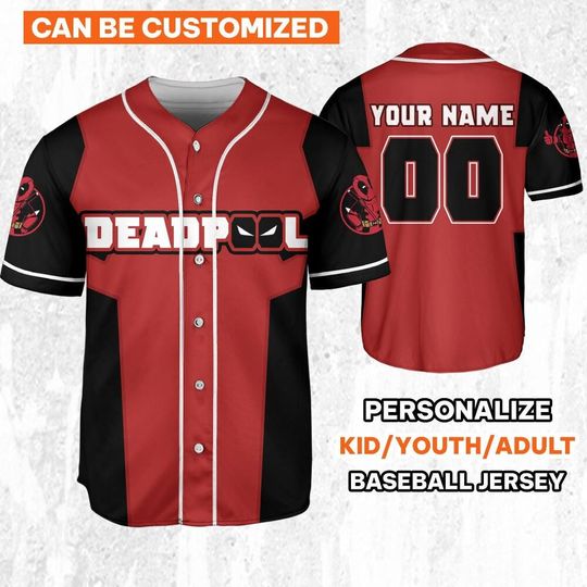 Personalize Deadpool Anti Hero, Wolverine And Deadpool Shirt, Hero Sport Shirt, Marvel Matching Baseball Team Outfit