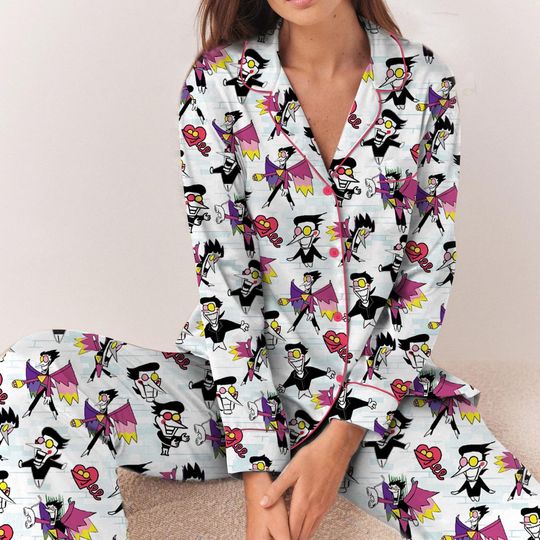 Deltarune Graphic Pajama Set Long Sleeve Adult Sleepwear
