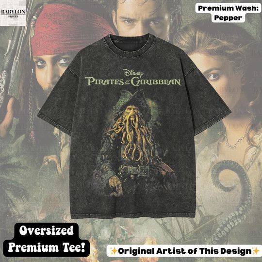Oversized Davy Jones Pirates of the Caribbean T-Shirt