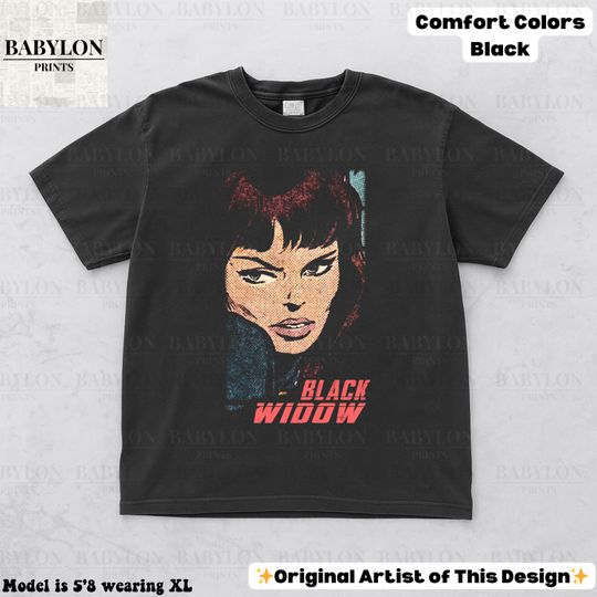 Discover Vintage Marvel Black Widow T Shirt, Marvel Comics Shirt, Avengers Shirt, Black Widow Comic Shirt Marvel Natasha Romanoff Shirt Marvel Shirt