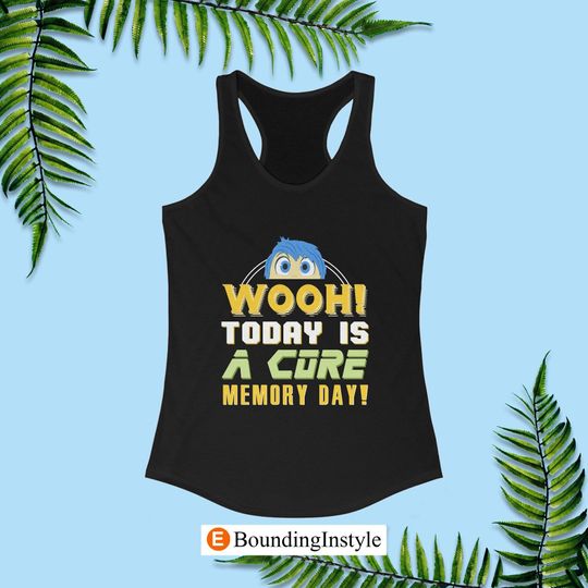 Discover Pixar Inside Out Tank Tops – Joy Running Core Memory Day Disney Half Marathon Disneyland Family Shirts