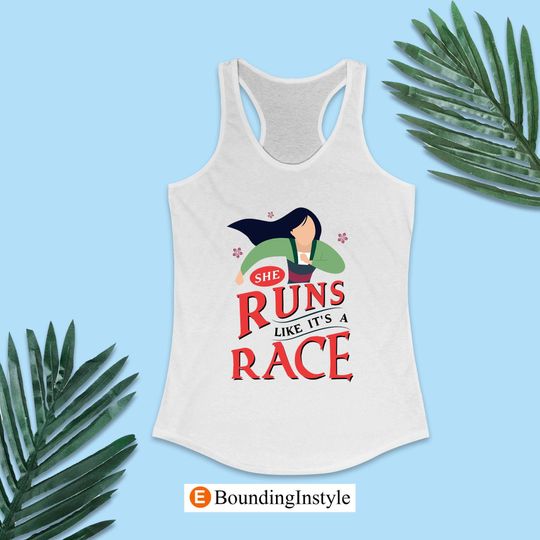 She Runs Like It's a Race Women's Tank Top