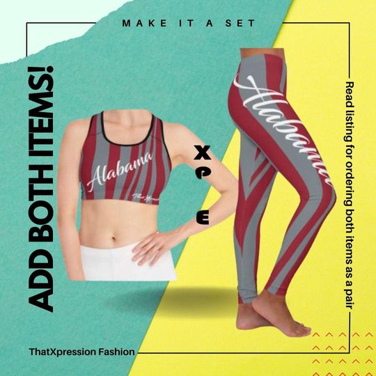 Fashion Albm Leggings & Sports Bra Set
