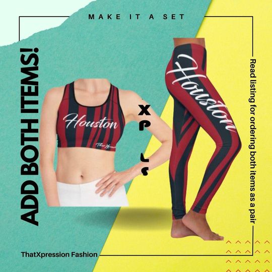 Houston Women's Sports Leggings & Sports Bra