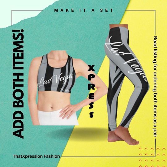 Fashion Las Vegas Women's Leggings & Sports Bra