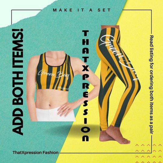 Green Bay Leggings & Sports Bra Women’s Activewear