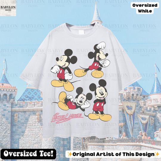 Discover Oversized Mickey Mouse Shirt: Disney Mickey Shirt,Mickey Pose Shirt, Disney Shirt,Classic Mickey Pose Shirt,Disney Gift,Disney Trip Tee