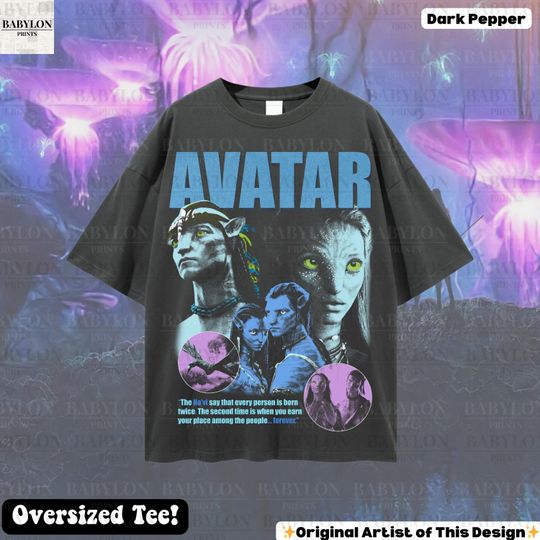 Discover Oversized Avatar T Shirt, Pandora National Park Shirt, Animal Kingdom T-shirt, Pandora T Shirt, The Way of Water Tee Jake Sully and Neytiri