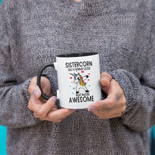 Discover Sistercorn Coffee Mug: Funny Sister Gift