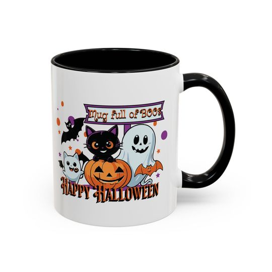 Discover Mug full of Boo's Coffee Mug - Cute Halloween Accent Mug, Cozy Drinkware, Gift for Halloween Lovers, Fall Decor