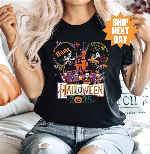 Discover Disney Halloween 2025 Shirt, Disney Halloween Matching Shirt, Mickey and Friends Shirt, Disney Family Vacation Shirt, Disney Custom Shirt